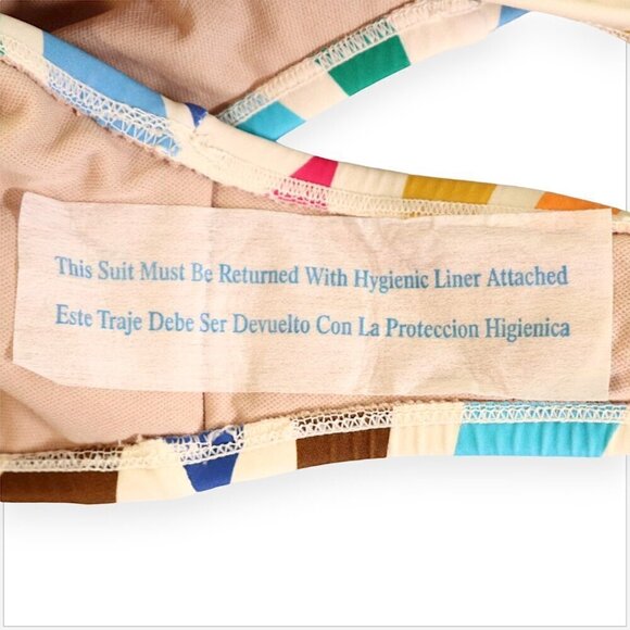 Tabitha Brown Target Botanical Print Scoop Lowback One-Piece Swimsuit Cheeky S - Picture 5 of 6